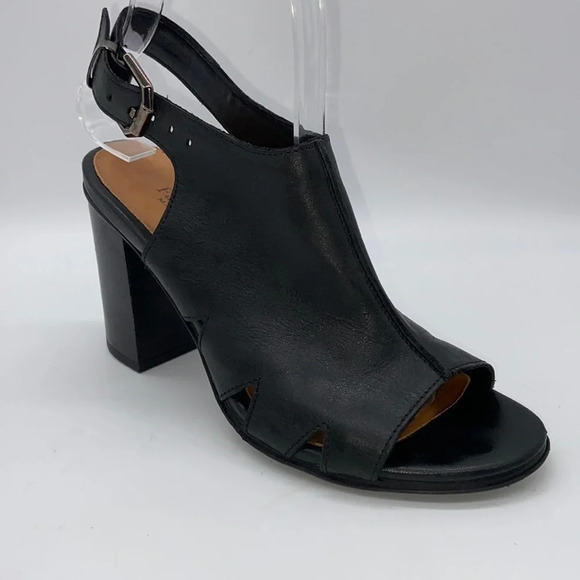 Fabianelli Italian Leather Open Toe Heeled Sandals - Picture 1 of 9